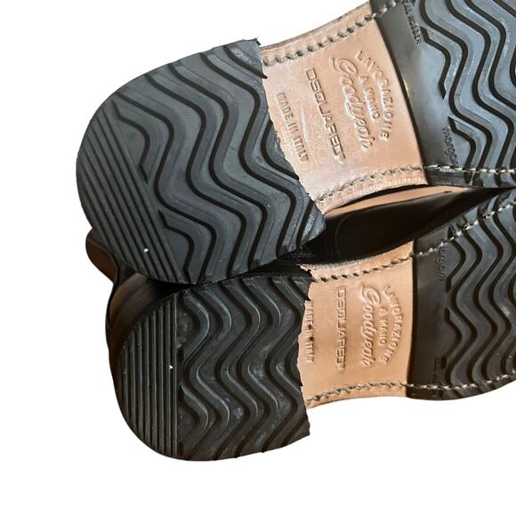 Dsquared2  Brown Leather Lace Up Combat Boots Size 40 EU - Picture 9 of 15